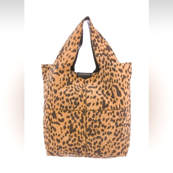 Givenchy suede George V tote bag animal print - Picture 4 of 10